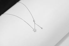 Load image into Gallery viewer, 925 sterling silver pavé star with mini moon necklace with adjustable extension chain.
wear every day,premium gift,funky design,elegant style,woman’s day,Perfect accessory.925純銀滿星小月光項鍊,精緻風格,情人節送禮推薦,出遊穿搭必備,朋友聚會,生日禮物首選,精美包裝禮盒。