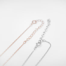Load image into Gallery viewer, 925 sterling silver star moon necklace with adjustable extension chain. delicate gift,special day gift,daily jewelry,unique design,FashionJewelry,anniversary. 925 純銀璀璨星月項鍊,犒賞自己的禮物,周年紀念,優雅氣質,適合生日送禮,適合出席重要場合,日常風格,加分飾品。