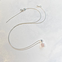 Load image into Gallery viewer, 925純銀 |粉紅晶項鍊|Rose Quartz Necklace|N102