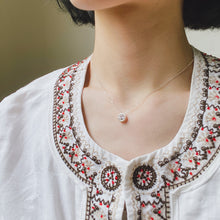 Load image into Gallery viewer, Wearing Ginkawa sterling silver Signature G Necklace 925純銀 G For Ginkawa 頸鏈