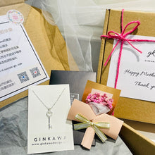 Load image into Gallery viewer, Option C of Ginkawa Mother's Day Giftbox 925 sterling silver Necklace 母親節純銀禮盒套裝