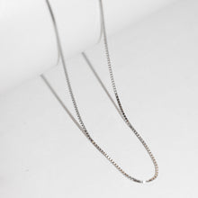 Load image into Gallery viewer, 鍊條配件｜925純銀復古簡約細方鍊 925 Sterling Silver Vintage Minimal Box Chain Necklace
