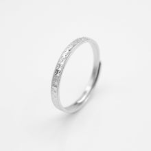Load image into Gallery viewer, 925純銀｜菱格紋開口戒 Quilted Ring｜R449
