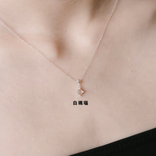 Load image into Gallery viewer, Ginkawa nature gems necklace with adjustable extension chain. Beautiful color and easy match with your daily dress. The best gift of birthday, premium gift,FashionJewelry. 925 純銀天然水晶項鍊，能夠帶來正能量，適合生日送禮或自用， 每一條都是獨一無二，能帶來正能量提升人緣，減輕壓力及令人平和的力量等多重功效，生日及情人節禮物。，簡單高貴又易佩搭，適合經常配戴
