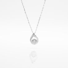 Load image into Gallery viewer, 925 sterling silver angel's tear necklace with adjustable extension chain,beautiful gift,romantic style,shiny accessories,best gift for birthday,anniversary surprise.925 純銀天使眼淚項鍊 ，溫柔浪漫，細緻動人，情人節禮物推薦，母親節禮物首選，送給她的禮物，生日驚喜 ，小資輕奢禮物。
