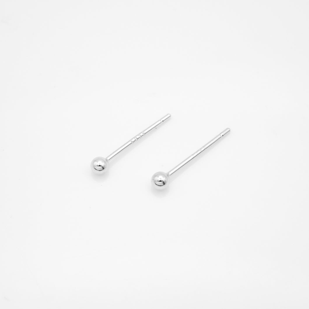 925純銀｜ 超迷你圓珠耳環 Super Mini Bead Earrings｜E400