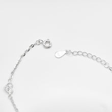 Load image into Gallery viewer, 925 sterling silver pave heart triple bracelet with adjustable extension chain.
anniversary gift,delicate gift,shiny accessories,Versatile piece,Ethereal style,Romantic surprise.925 純銀三心水鑽手鍊，精緻百搭，適合生日送禮，情人節送禮推薦，仙氣十足，浪漫的節日禮物。

