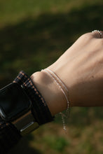 Load image into Gallery viewer, 925 sterling silver stacked ball &amp; snake chain bracelet with adjustable extension chain.
gift for her,wear every day,Chinese Valentine's Day,woman’s day,suitable for everyone.925 純銀雙層蛇骨圓珠手鍊，百搭單品，率性精緻，母親節禮物推薦，疊戴設計，日常配件。
