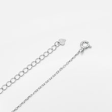 Load image into Gallery viewer, 925 sterling silver four-pointed star crystal cross necklace with adjustable extension chain,Surprise Gifts.925 純銀四星閃鑽十字架項鍊，精緻禮物，完美禮物，簡約細緻，母親節禮物，生日禮物首選，

