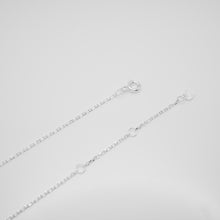 Load image into Gallery viewer, 925 sterling silver curved bow necklace with adjustable extension chain.
gift for her,wear every day,for best friend,popular style,Beautiful design,suitable for girls.925純銀微笑蝴蝶結項鍊，甜美風格，細緻迷人，母親節送禮推薦，約會必備配件，朋友聚會穿搭，生日禮物首選，精美包裝禮盒。


