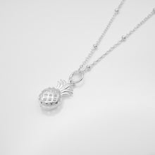 Load image into Gallery viewer, 925 sterling silver pineapple necklace is a popular style that is simple.
unique design,popular style,special day gift,Children's accessories,Blessing Gift.925 純銀旺來項鍊，精美禮物，童趣禮物，特別的禮物，簡約經典風格，生日送禮推薦，台灣特色飾品。

