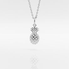 Load image into Gallery viewer, 925 sterling silver pineapple necklace is a popular style that is simple.
unique design,popular style,special day gift,Children's accessories,Blessing Gift.925 純銀旺來項鍊，精美禮物，童趣禮物，特別的禮物，簡約經典風格，生日送禮推薦，台灣特色飾品。

