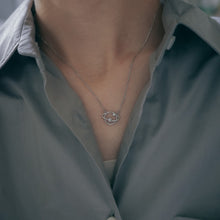 Load image into Gallery viewer, 925 sterling silver sparkling planet necklace with adjustable extension chain. best gift for birthday,for best friend,Teacher’s Day gift,suitable for traveling,anniversary surprise.925 純銀小星球項鍊，簡約精緻，童趣項鍊，適合天天配戴，簡約風格日常好搭配，適合情人節送禮，閨蜜禮物。
