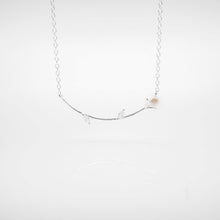 Load image into Gallery viewer, 925 sterling silver rose mussel pearl necklace with adjustable extension chain. Fashion Jewelry Gift,popular style,temperament fashion,wedding Jewelry,suitable for girls.925純銀玫瑰小珍珠項鍊，閨蜜禮物，質感氣質，婚禮飾品，告白禮物，生日送禮推薦，情人節驚喜，母親節禮物。
