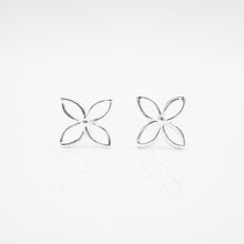 Load image into Gallery viewer, 925純銀｜十字花耳環 Flower Cross Earrings｜ E319
