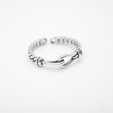 Load image into Gallery viewer, 925純銀｜繩扣開口戒 Rope Buckle Rings｜R430
