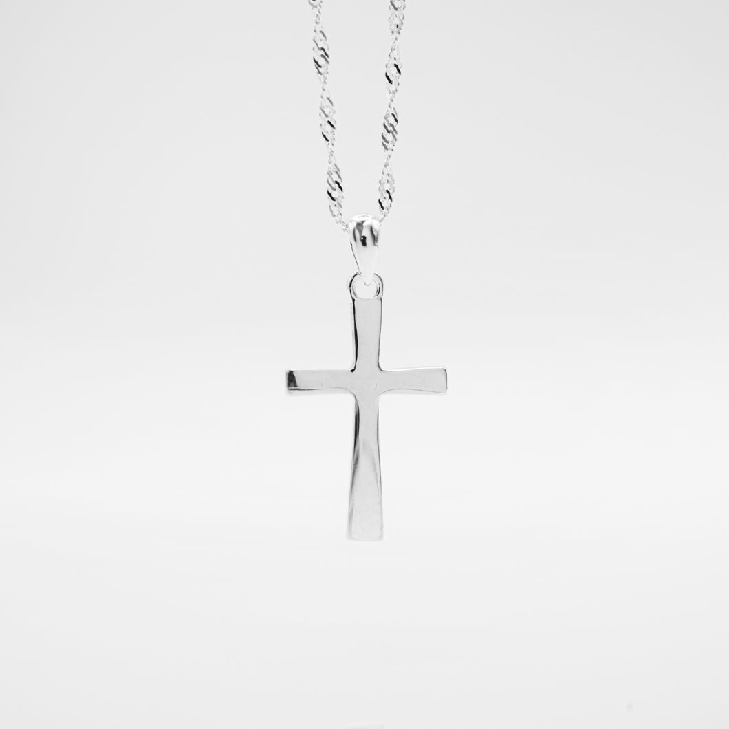 This elegant and beautiful eternity necklace silver jewelry is from Ginkawa designer jewellery. 925 sterling silver pure cross necklace is meaningful and belief. classic design, meaningful gift, special day gift for best friend, thanksgiving, x'mas holiday. Classic design for mixed & match every day. 925 純銀菱角十字架項鏈，有意義的禮物，宗教項鍊，獨特的禮物，適合送禮，簡單百搭款式，適合生日送禮，聖誕交換禮物，紀念禮物。