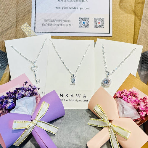 Mother's Day Giftbox 925 sterling silver Necklace 母親節純銀禮盒套裝